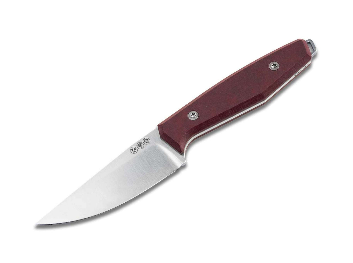 Daily Knives AK1 Droppoint Richlite Redstone
